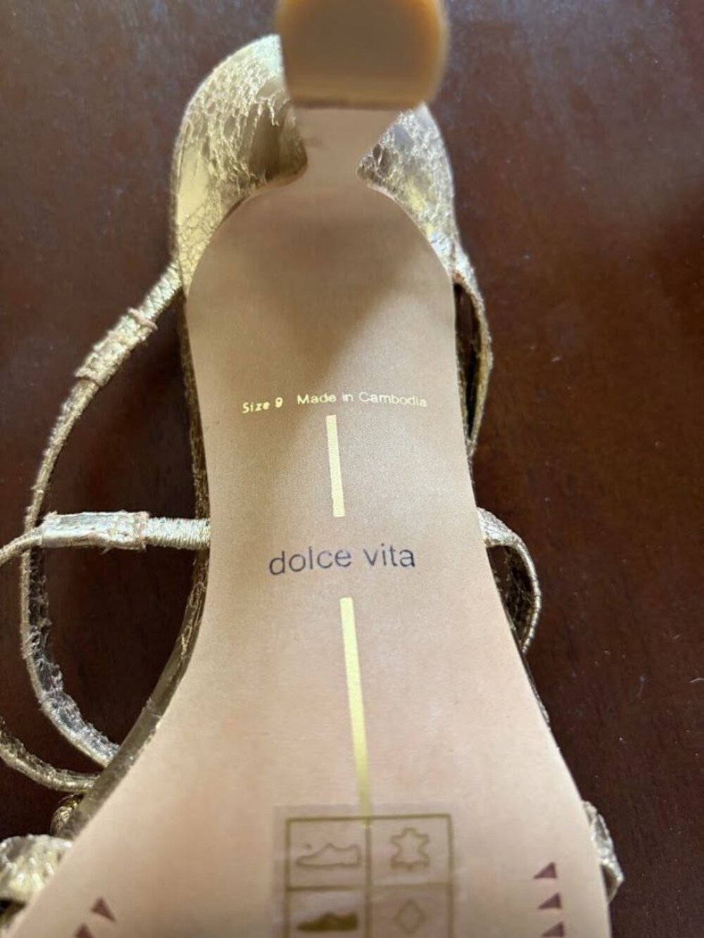 Dolce Vita Women's Linzy Florette Leather Rose Dress Sandals Size 9 - Picture 11 of 15